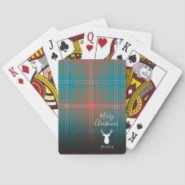 Personlig jul Tartan Klan Wilson Play Casinokort