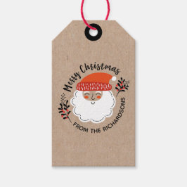 Personlig jul tomte jul presentetikett