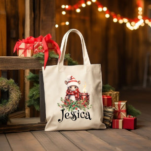 Personlig jul Tote Bag Tygkasse