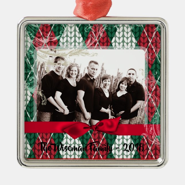 Personlig Jul, Ugly Sweater PHOTO Ornament (Framsidan)