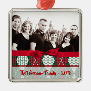 Personlig Jul, Ugly Sweater PHOTO Ornament