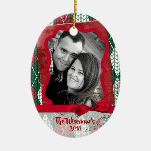 Personlig Jul, Ugly Sweater PHOTO Ornament