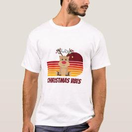 Personlig jul Vibes Reindeer T Shirt