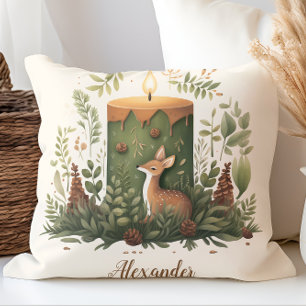 Personlig jul Whimsical Baby 1:a Christma Kudde