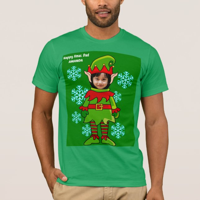 Personlig Julafton. huvudnedskärning T-Shirt (Framsida)