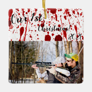 Personlig JULAFTON Ornament Blood Splatter Vampire