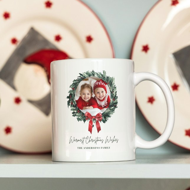 Personlig Julandetag med Photo & Namn Kaffemugg (Skapare uppladdad)
