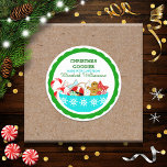 Personlig Julbakade varor Runt Klistermärke<br><div class="desc">Festiva och roligt julklistermärken för alla dina hemmade produkter</div>
