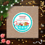 Personlig Julbakade varor Runt Klistermärke<br><div class="desc">Festiva och roligt julklistermärken för alla dina hemmade produkter</div>
