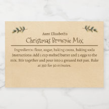 Personlig julbakmix för brownies Enkel