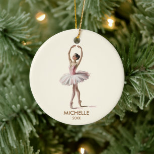 Personlig julbalett Ballerina dansare Julgransprydnad Keramik