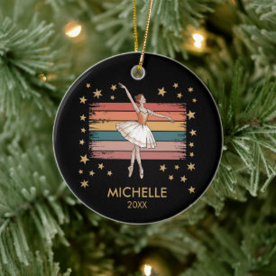 Personlig julbalett Ballerina dansare Julgransprydnad Keramik