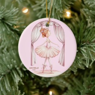 Personlig julbalett Ballerina dansare Julgransprydnad Keramik