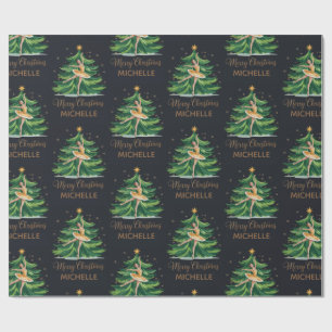 Personlig julbalett Ballerina dansare Presentpapper