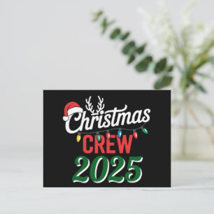 Personlig julbesättning 2025 Julafton-familjen Helg Vykort