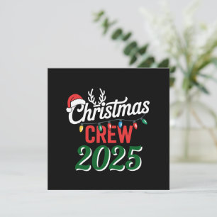 Personlig julbesättning 2025 Julafton-familjen Inbjudningar