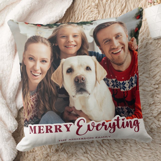Personlig julbild God Jul allt gott Kudde (Skapare uppladdad)