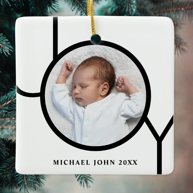 Personlig julbild på bebis  julgransprydnad keramik (Skapare uppladdad)