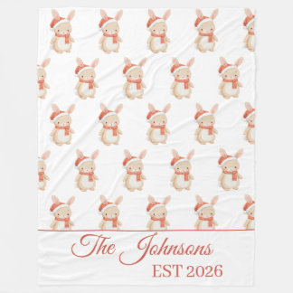 Personlig julbjörn fleecefilt