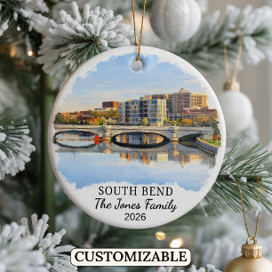 Personlig juldekoration från South Bend, specialde