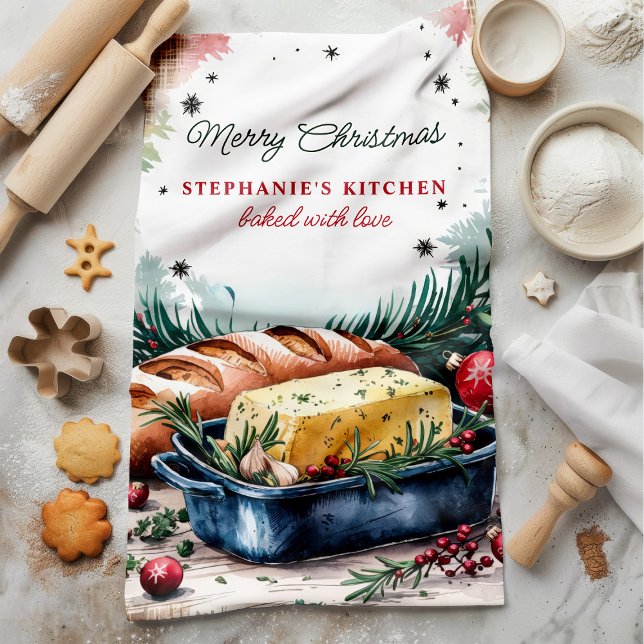 Personlig julduk Bröd och Smör Kökshandduk (Skapare uppladdad)