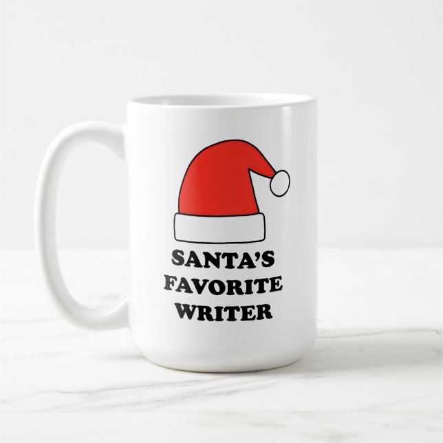 Personlig Julens Favoritförfattare Kaffemugg (Vänster)