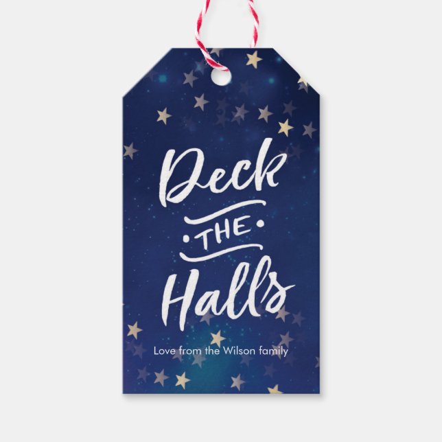 Personlig Juletiketter Dekk hönsen Presentetikett (Framsidan)