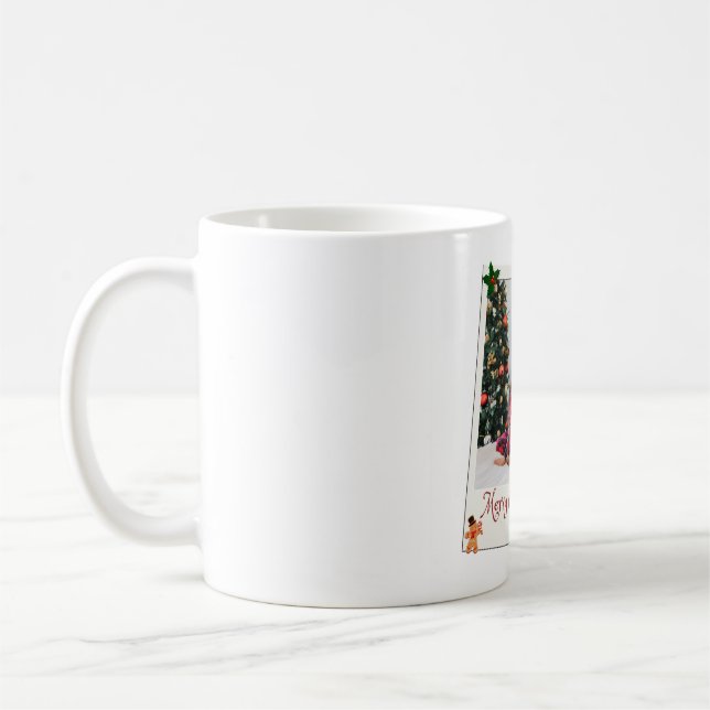 Personlig julfamilj fotoram | God  Kaffemugg (Vänster)