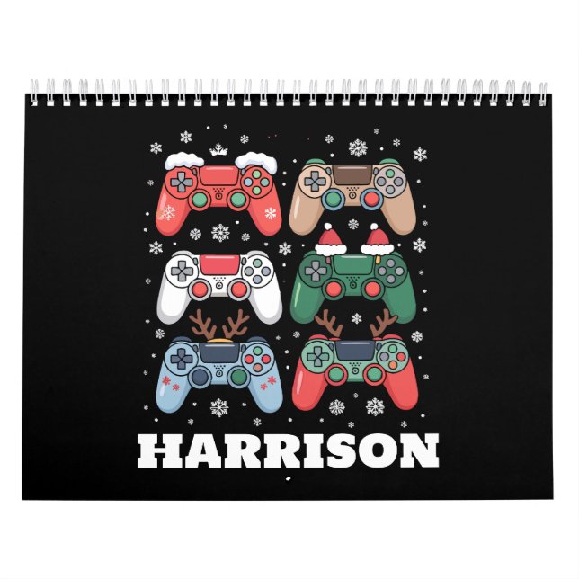 Personlig julfarbror spelkontroll Gamer jul Kalender (Omslag)