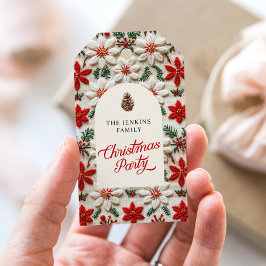 Personlig julfestpresent presentetikett