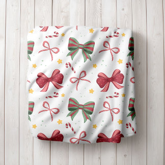 Personlig julfilt i fleece med slingor