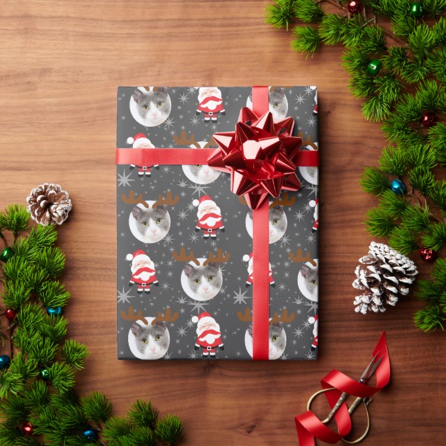 Personlig julfoto  presentpapper (Julgåva)