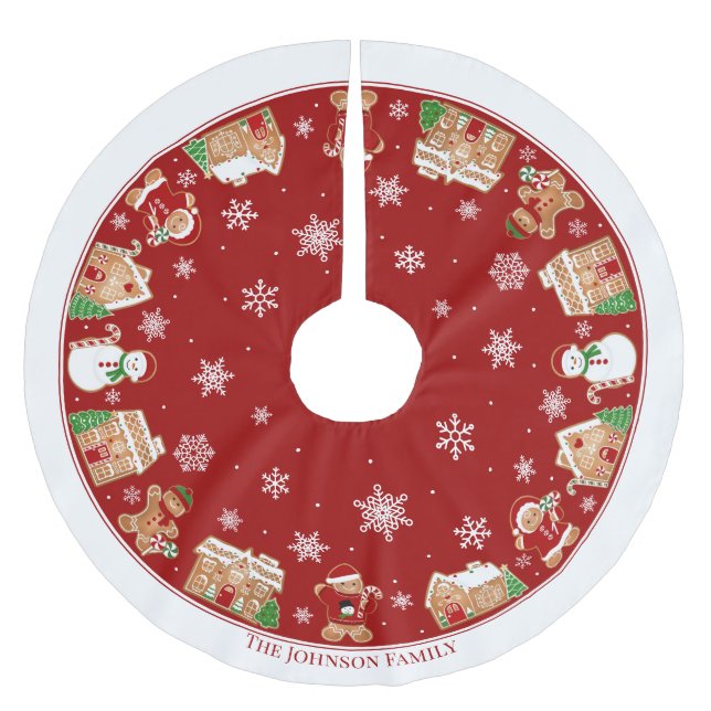 Personlig julgräddby julgransmatta borstad polyester (Framsidan)