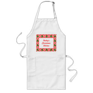 Personlig Julgran Apron Långt Förkläde