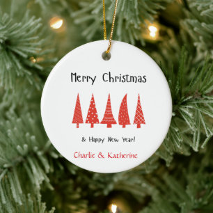 Personlig julgran Foto Ornament, anpassad Julgransprydnad Keramik