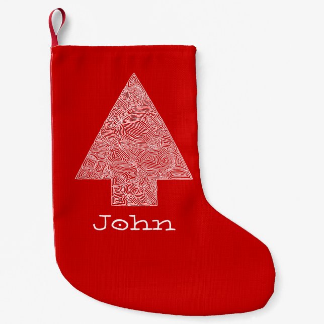 Personlig Julgran Liten Julstrumpa (Framsidan)