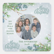 Personlig julgran med familjefoto