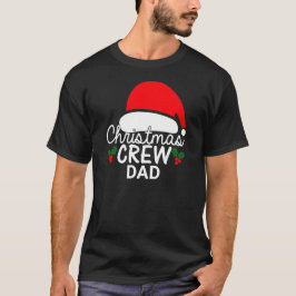 Personlig julgran Pappa Santa Hat-familjen T Shirt