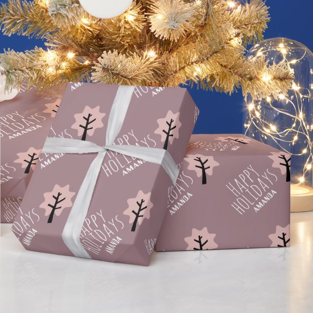 Personlig julgranskalender presentpapper (Helgdagar)