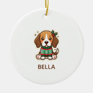 Personlig julgranskula för Beagle