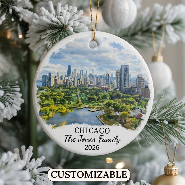 Personlig julgranskula från Chicago, Anpassad för  (Skapare uppladdad)