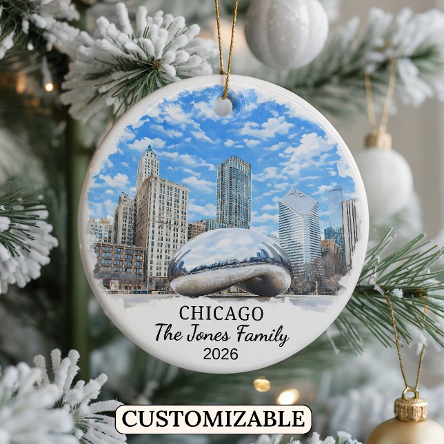 Personlig julgranskula från Chicago, Anpassad Illi (Skapare uppladdad)