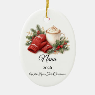 Personlig julgranskula till mormor med namn