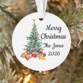 Personlig julgransprydnad för familjen