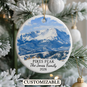 Personlig julgransprydnad från Pikes Peak, special Keramik