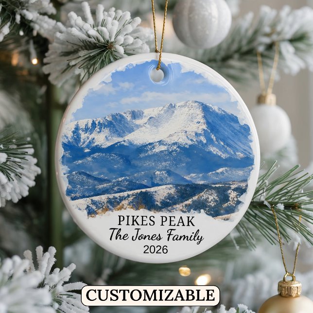 Personlig julgransprydnad från Pikes Peak, special Keramik (Skapare uppladdad)