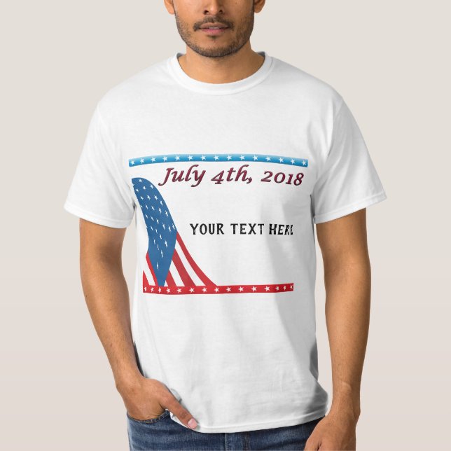 Personlig juli 4:e T-tröjan T Shirt (Framsida)