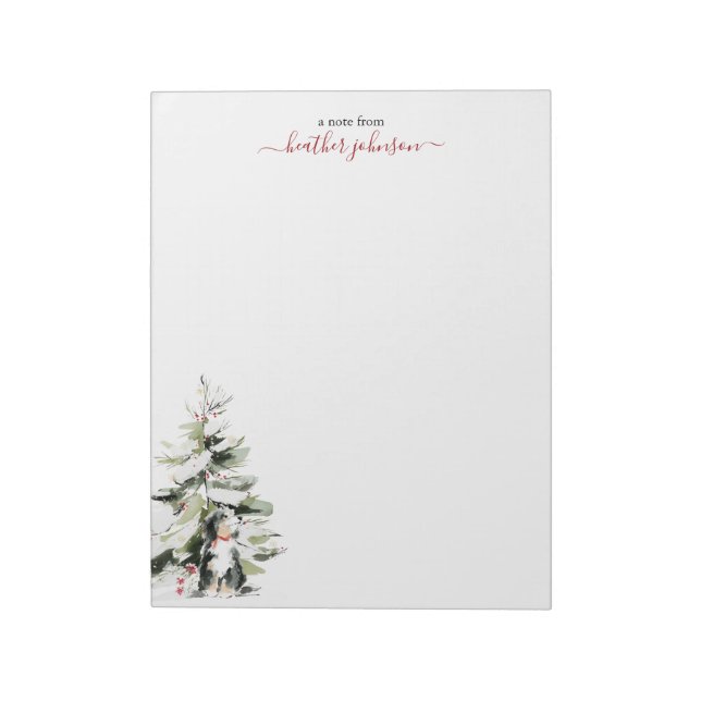 Personlig julkalender för hundar med Hearthlight N Anteckningsblock (Roterad)