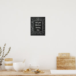 Personlig julkalkboard - festlig poster