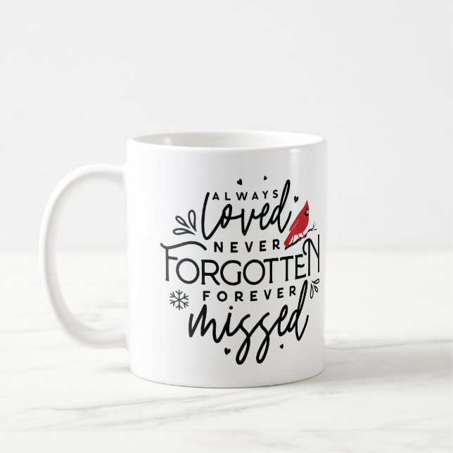 Personlig julkardinal 13 kaffemugg (Vänster)
